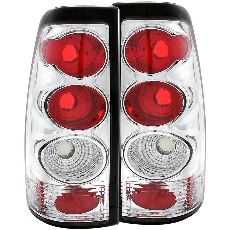 ANZO USA 1999-2002 Chevrolet Silverado 1500 Taillights Chrome (211023)