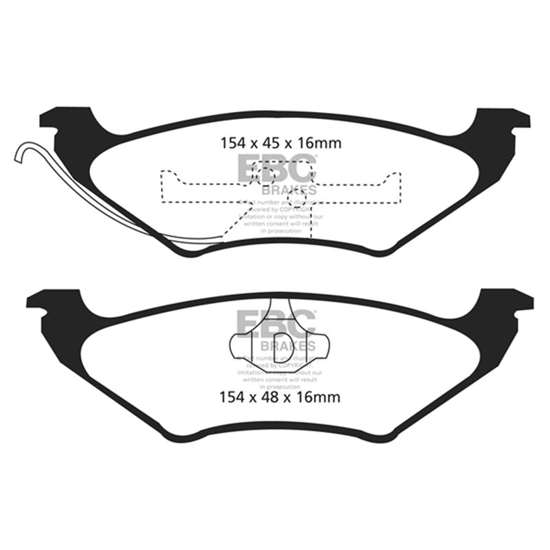 EBC Redstuff Ceramic Low Dust Brake Pads (DP31625C)