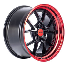 Load image into Gallery viewer, F1R F105 18x9.5 - Gloss Black/ Red Lip Wheel