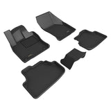 3D Maxpider 21-23 Volkswagen Golf Gti/Golf R Kagu Floor Mat- Black R1 R2 (L1VW12201509)