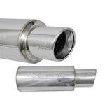 Injen 3.00 Universal Muffler w/Stainless Steel resonated rolled tip (SES300C)