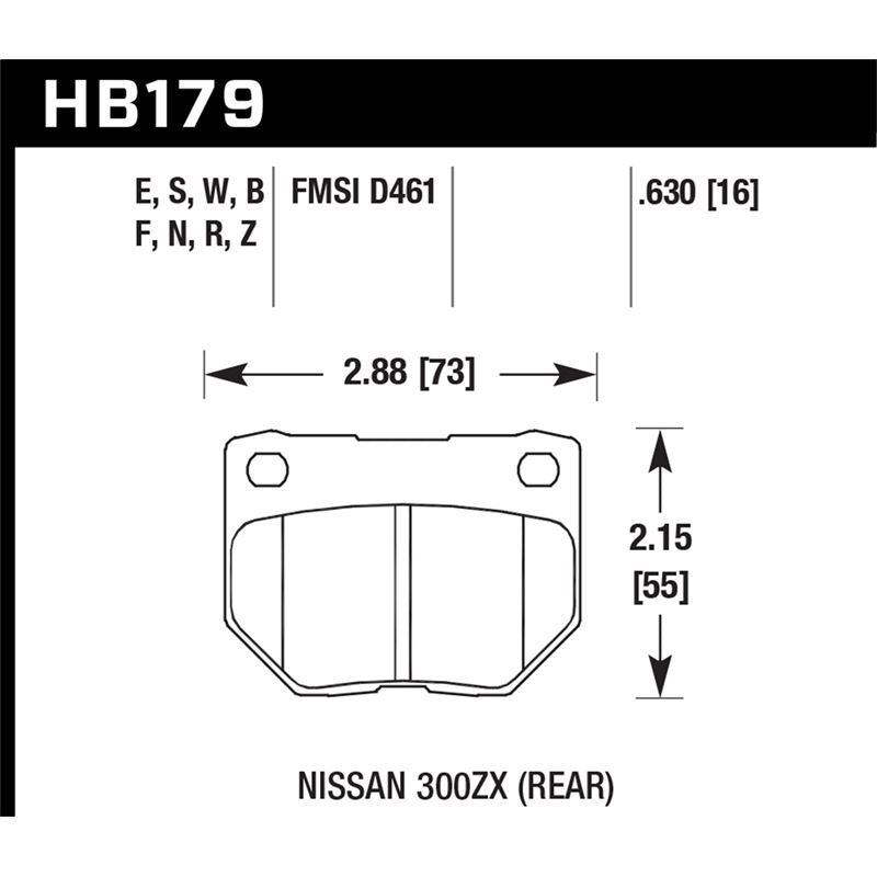 Hawk Performance DTC-30 Brake Pads (HB179W.630)