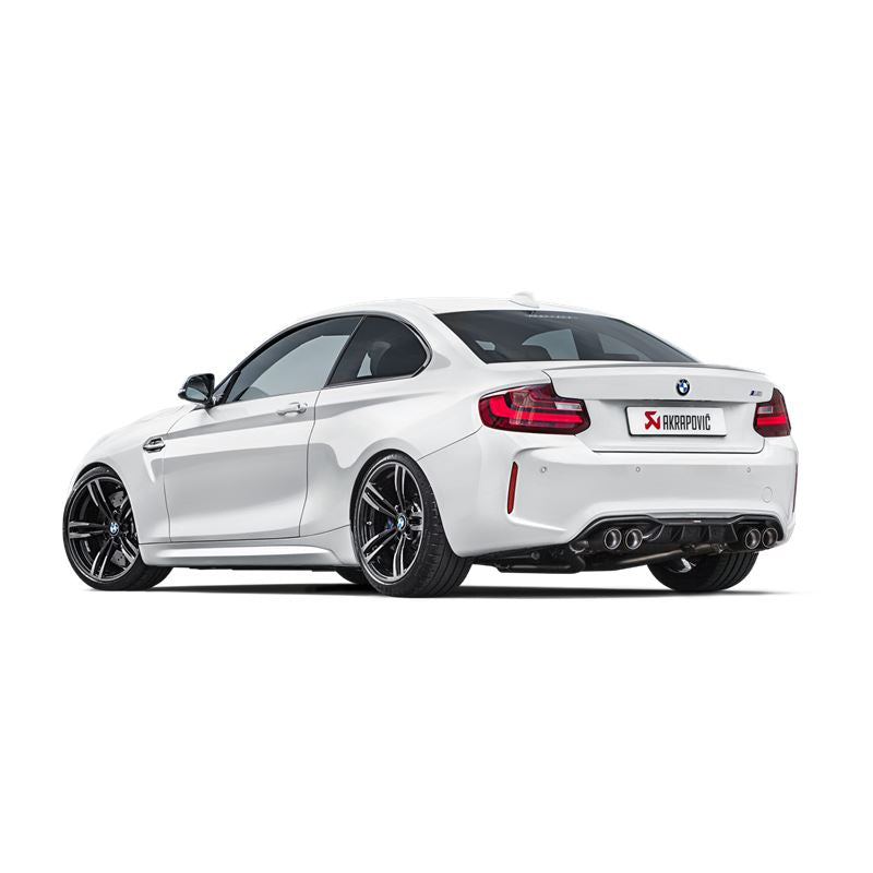 Akrapovic 16-17 BMW M2 F87 (Excl M2 Competition) Evolution Line Cat Back (Titanium) w/Carbon Tips (ME-BM/T/8H)