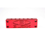 Blox Racing Surface-mount Vacuum Block - 6-Port / Billet Aluminum - Red (BXIM-10010-RD)