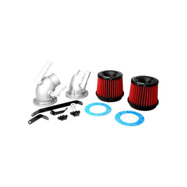 APEXi® Power Metal Polished Short Ram Air Intake System with Red Filter (507-Z001)