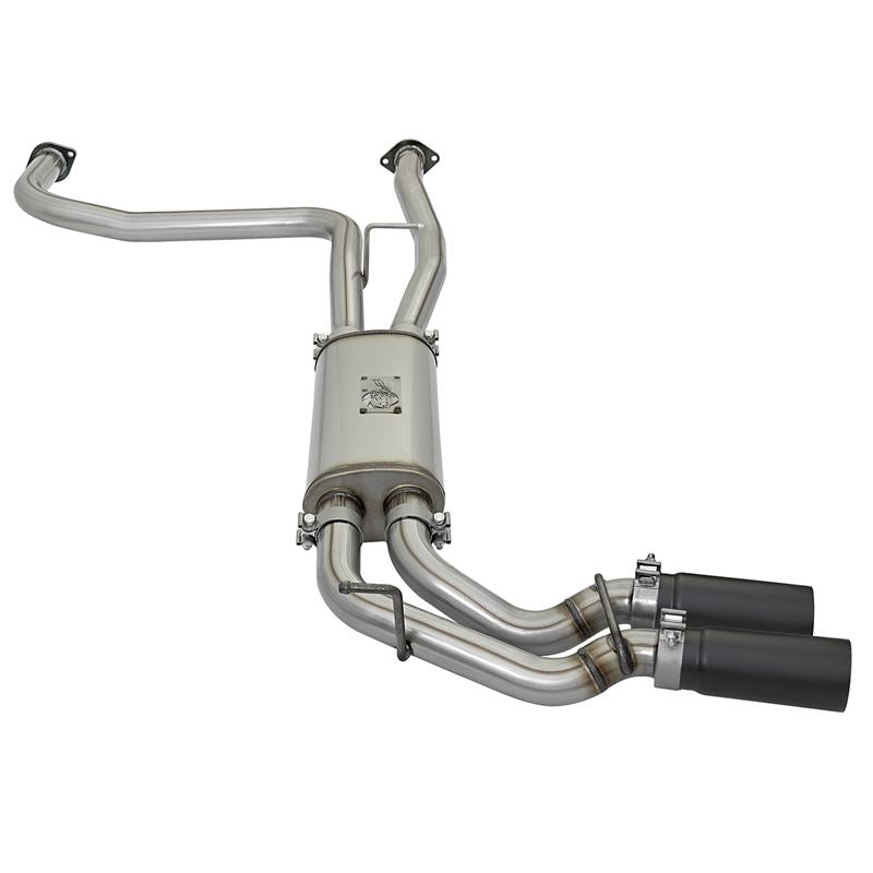 aFe Rebel Series 2-1/2" Cat-Back Exhaust System w/ Black Tip (49-46126-B)