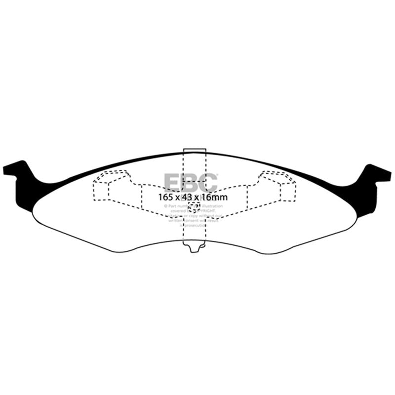 EBC Greenstuff 2000 Series Sport Brake Pads (DP21202)