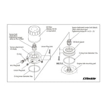 Load image into Gallery viewer, GReddy OIL FILTER OCK ADAPTER FRS/Z (OIL PRESS./TEMP.) (12002802)