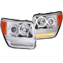 Load image into Gallery viewer, ANZO USA 2007-2012 Dodge Nitro Projector Headlights w/ Halo Chrome (CCFL) G2 (111144)