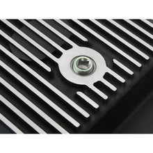 Load image into Gallery viewer, aFe Power Transmission Pan Black w/ Machined Fins (46-70182)