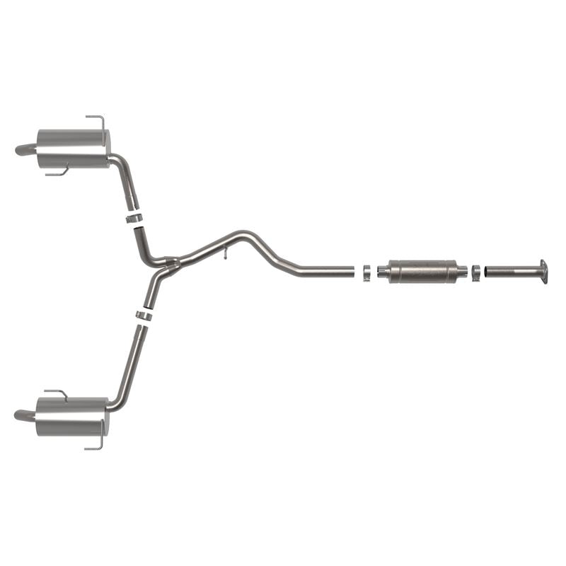 Takeda 2-1/2 IN to 2-1/4 IN 304 Stainless Steel Cat-Back Exhaust System (49-36805)