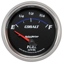 Load image into Gallery viewer, AutoMeter Cobalt 66.7mm 240-33 ohms Short Sweep Electronic Fuel Level Gauge (7916)