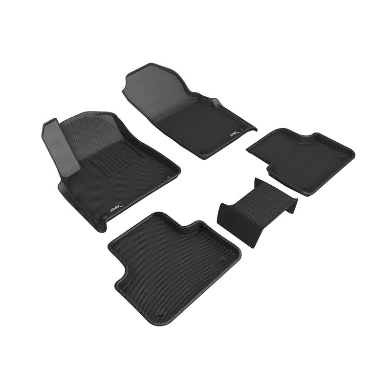 3D Maxpider KAGU Floor Mat, BLACK, 1ST ROW/2ND ROW (L1LB00001509)