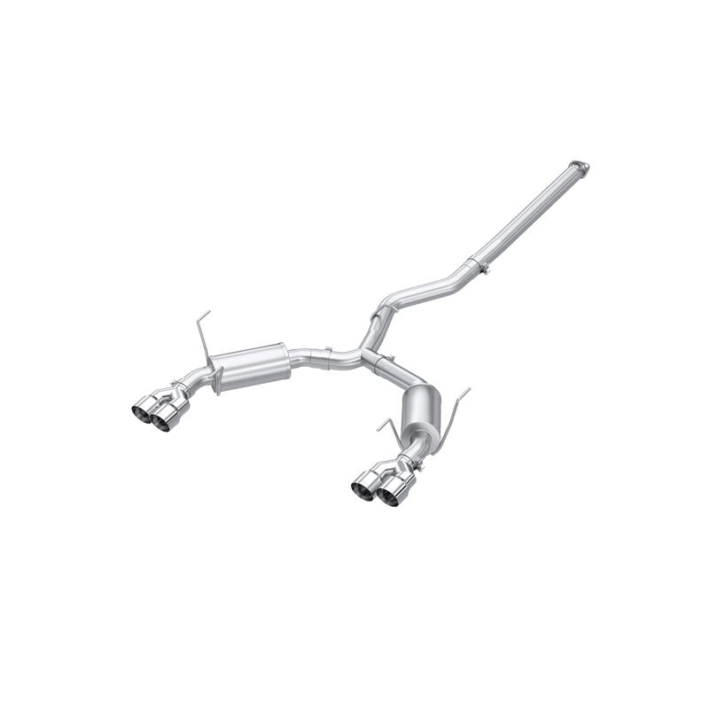 MBRP Exhaust 3" Cat Back, Dual Split Rear,with Tips T304 Street Version (S4807304)