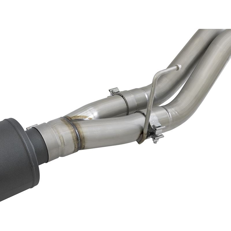 aFe MACH Force-Xp Cat-Back Exhaust System w/ Dual Hi-Tuck Black Tips (49-33095-B)