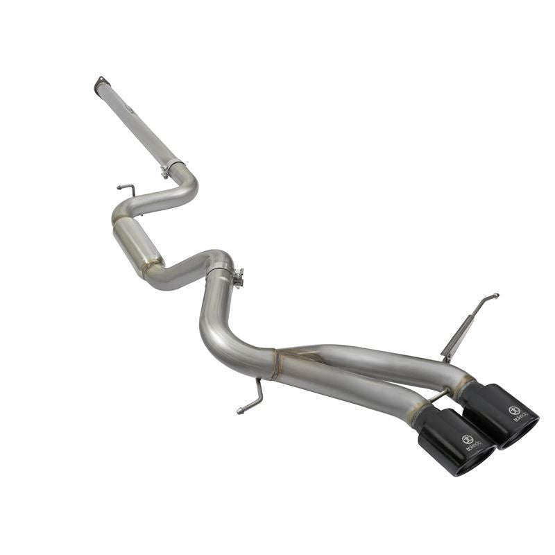 Takeda 3 IN 304 Stainless Steel Cat-Back Exhaust System w/Black Tip (49-33083-B)