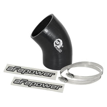 Load image into Gallery viewer, aFe Cold Air Intake System (3 IN ID x 6 IN L x 45-Deg.) Elbow Coupler - Black (59-00055)