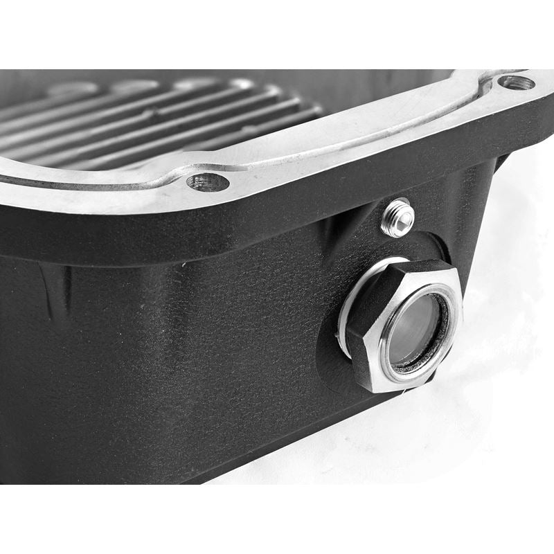 aFe Pro Series Rear Differential Cover Kit Black w/ Machined Fins and Gear Oil (46-70032-WL)