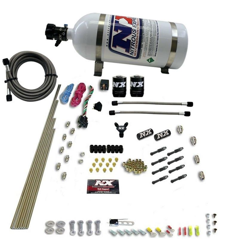 Nitrous Express 6 Cyl Dry Direct Port Nitrous Kit w/ 12lb Bottle (93066-12)