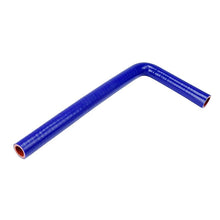 Load image into Gallery viewer, HPS 90 Deg. Silicone Coupler, 3/8&quot; Id, 5&quot; &amp; 60&quot; Legs (HTSEC90-038-L5x60-BLUE)