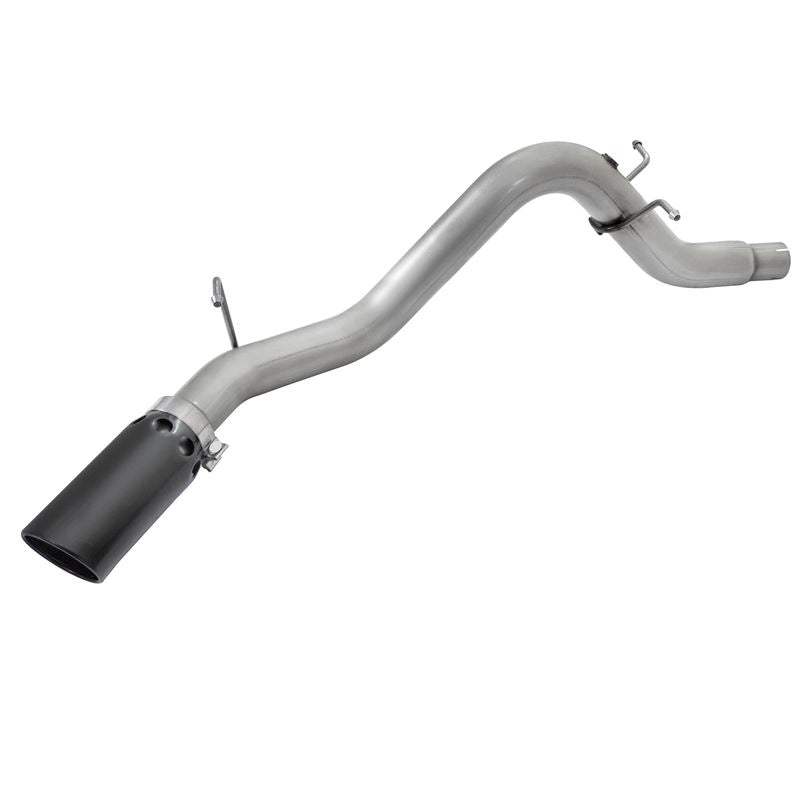 aFe ATLAS 3-1/2 IN Aluminized Steel DPF-Back Exhaust System w/Black Tip (49-04064-B)