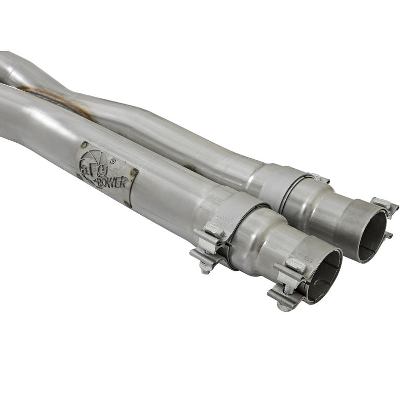 aFe MACH Force-Xp 304 Stainless Steel Cat-Back Exhaust System w Muffler Polished Tip (49-33088-P)