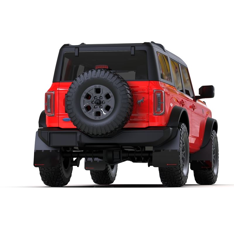 Rally Armor Black Mud Flap/Red Logo for 2021+ Ford Bronco (MF85-NO-PL-RD)