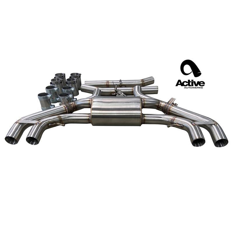 Active Autowerke X3M and X4M Valved Rear Axle - back Exhaust (11-103CB)