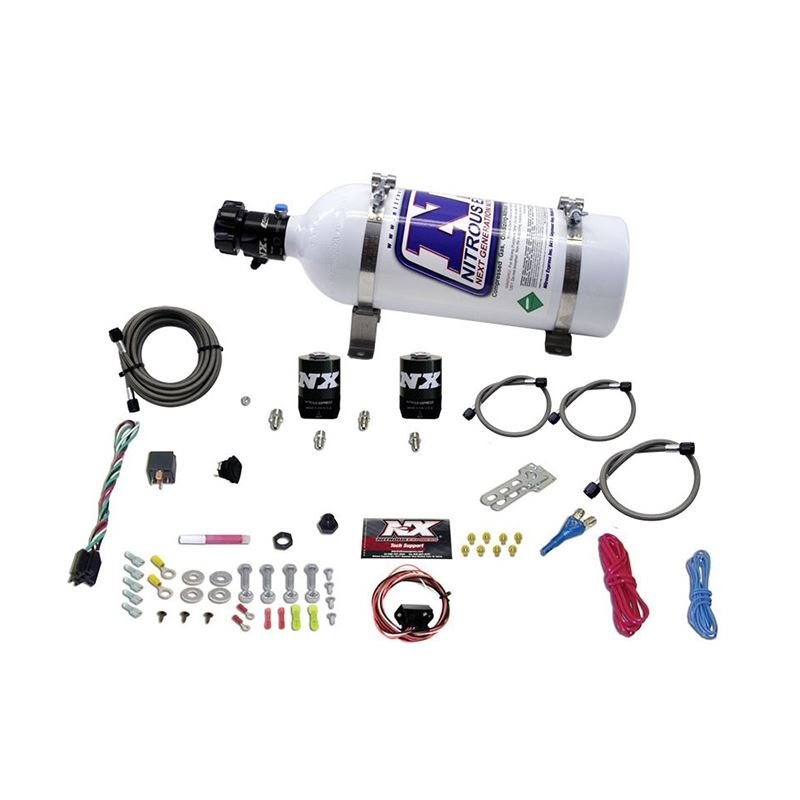 Nitrous Express Universal Fly By Wire Single Nozzle Nitrous Kit w/5lb Bottle (Incl TPS Switch) (20919-05)