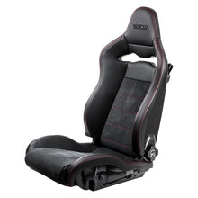 Load image into Gallery viewer, Sparco SPX Special Edition Racing Seats, Driver Side Gloss Black with Red Stitch (00974ZGLNRRSSX)