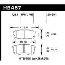 Load image into Gallery viewer, Hawk Performance Performance Ceramic Brake Pads (HB457Z.605)