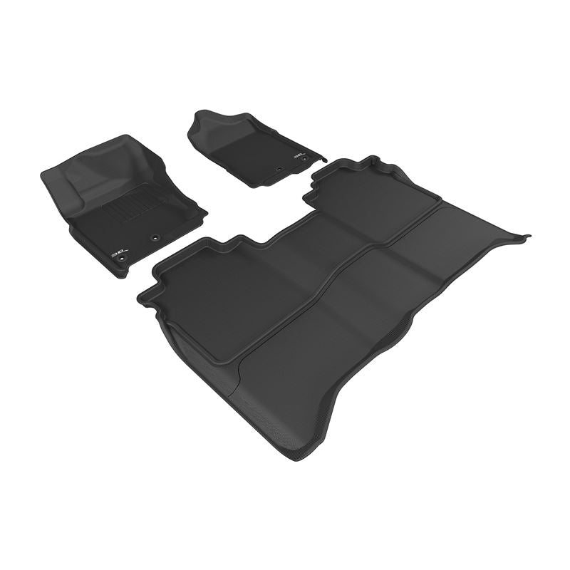 3D Maxpider KAGU Floor Mat, BLACK, 1ST ROW/2ND ROW (L1NS08401509)