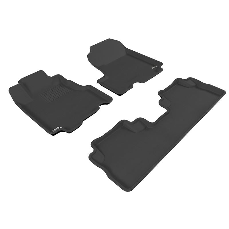 3D Maxpider KAGU Floor Mat, BLACK, 1ST ROW/2ND ROW (L1HD00601509)