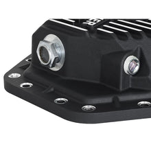 Load image into Gallery viewer, aFe Pro Series Rear Differential Cover Black w/ Machined Fins (46-70352)