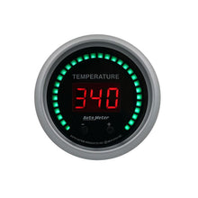 Load image into Gallery viewer, AutoMeter 52.4mm Black Switchable 60-340 Degrees F / 40-170 Degrees C Sport-Comp Elite Digital Gauge (6754-SC)