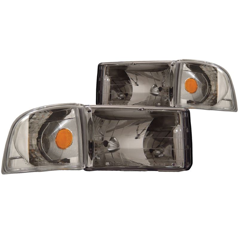 ANZO USA 1994-2001 Dodge Ram Crystal Headlights Chrome (111068)