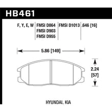 Load image into Gallery viewer, Hawk Performance ER-1 Disc Brake Pad (HB461D.646)