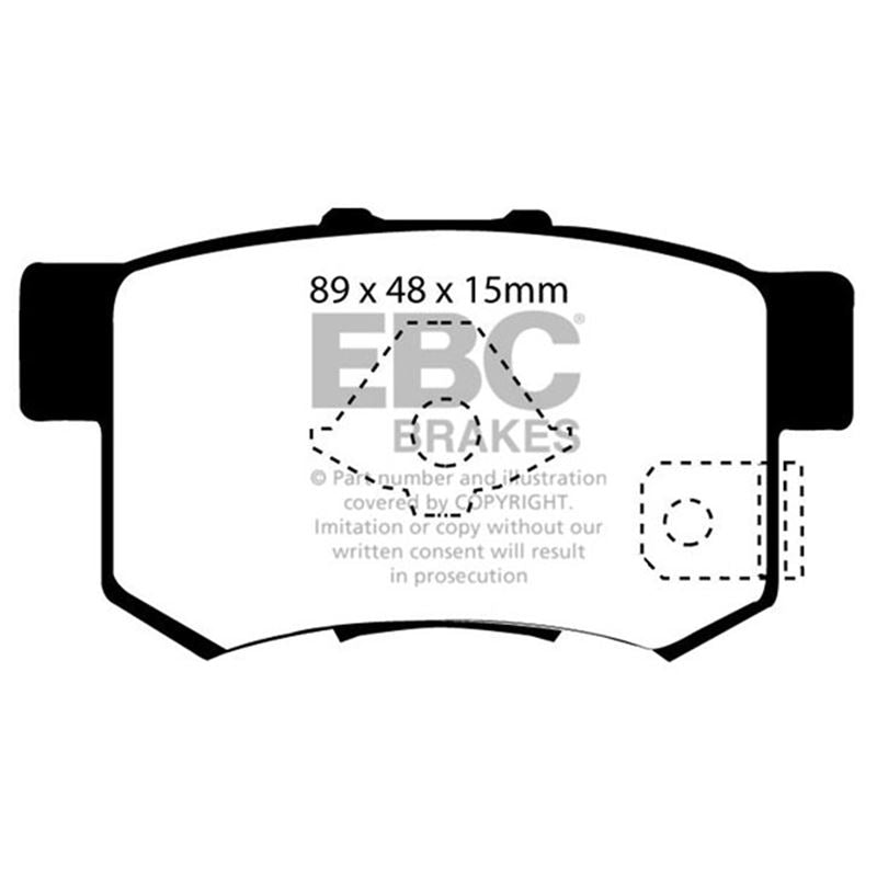 EBC Yellowstuff Street And Track Brake Pads (DP41193/2R)