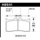 Hawk Performance DTC-80 Disc Brake Pad (HB541Q.630)