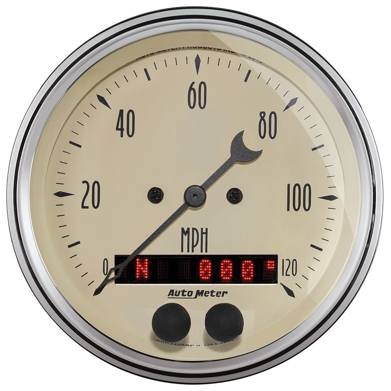 AutoMeter 3-3/8in Antique Beige 120 MPH GPS Speedometer Gauge (1849)