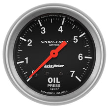 Load image into Gallery viewer, AutoMeter Sport-Comp 2 5/8in 7.0kg/cm2 Mechanical Oil Pressure Gauge (3421-J)