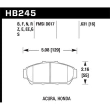 Load image into Gallery viewer, Hawk Performance Performance Ceramic Brake Pads (HB245Z.631)