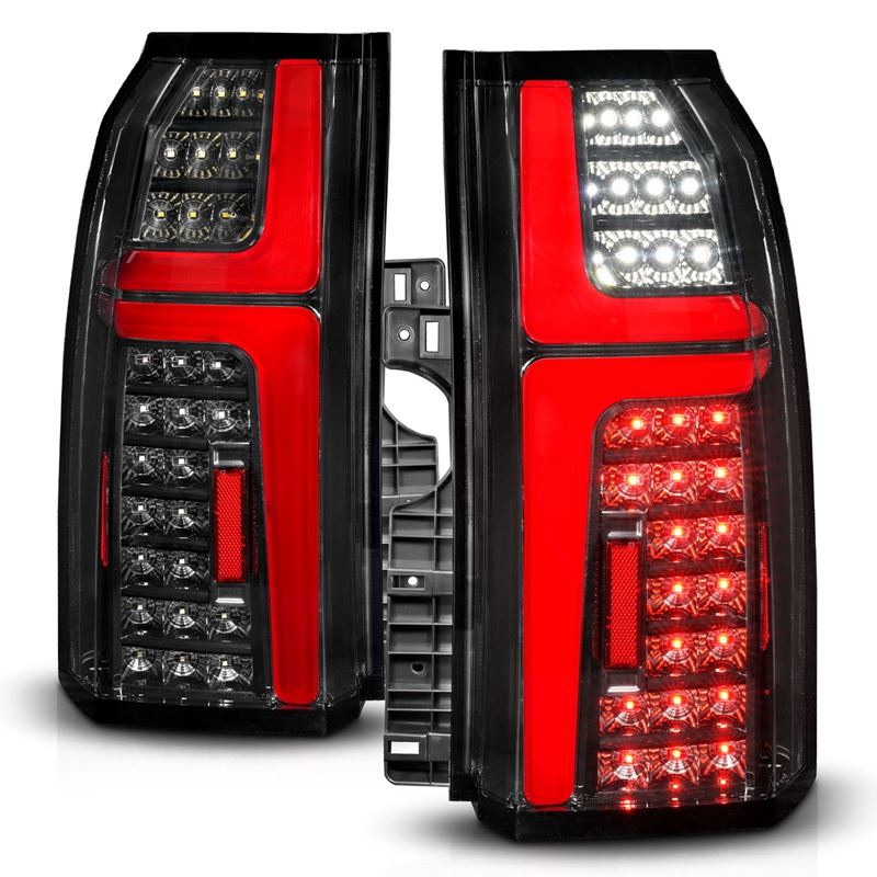 ANZO USA Sequential LED Tube Taillights Black for 15-20 Chevrolet Tahoe (311467)