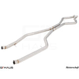 GTHAUS LSR Mid Resonator Delete Pipes Stainless for 2015-2019 BMW X6(BM3423001)