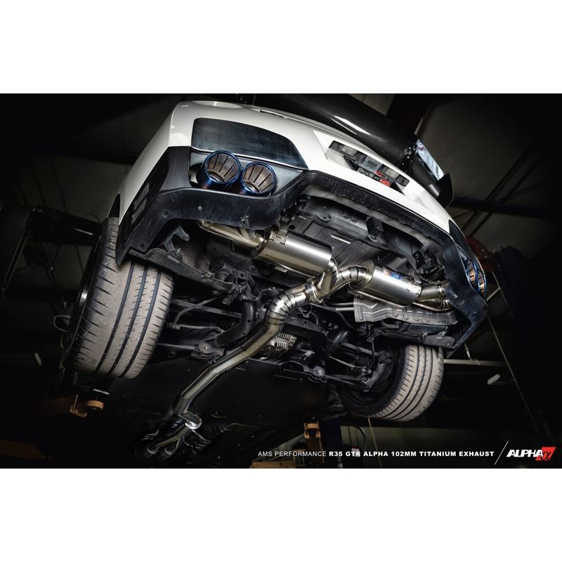 AMS Performance R35 GTR ALPHA 102mm Titanium Exhaust (ALP.07.05.0007-1)