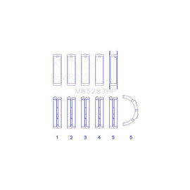 King Engine Bearings Main Bearing Set for 2007-2010 Ford Explorer Sport Trac (MB5283HP)