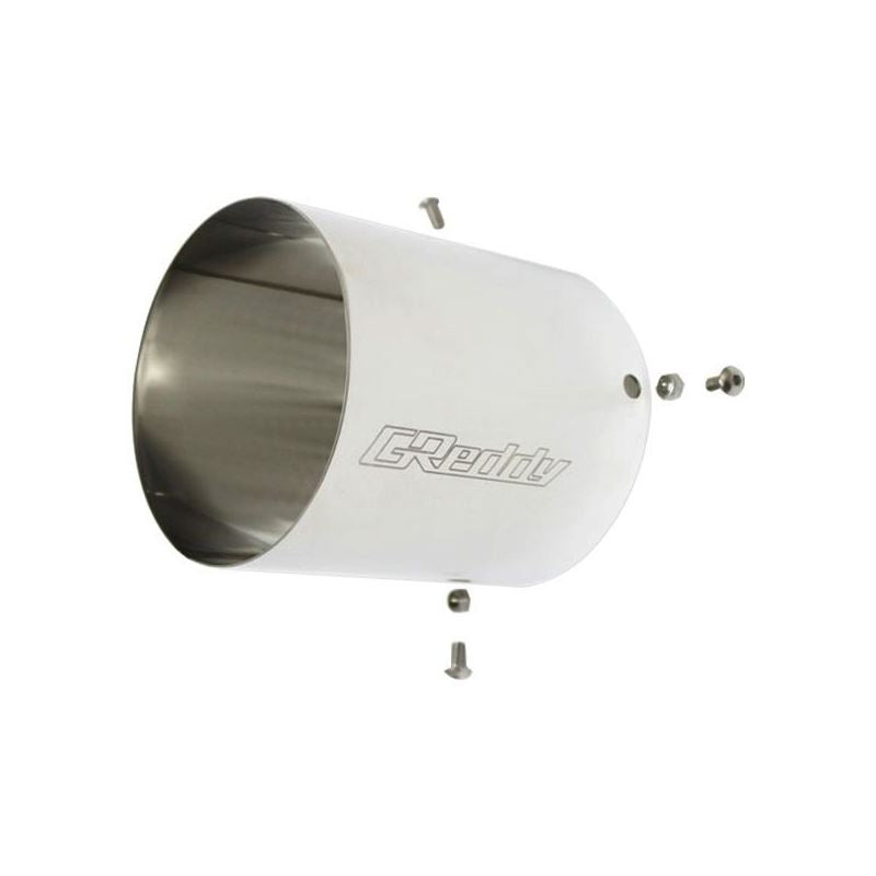 GReddy Revolution RS Steel Round lt-On Polished Exhaust Tip (11001143)