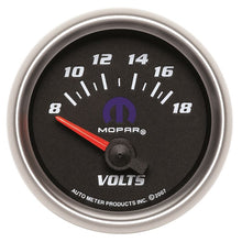 Load image into Gallery viewer, AutoMeter Mopar 52.4mm SSE 8-18 Volts Voltmeter Gauge (880021)