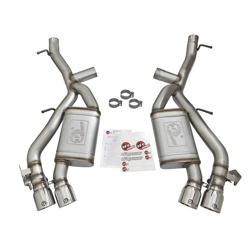 aFe MACH Force-Xp 3 IN 304 Stainless Steel Axle-Back Exhaust System w/Polished Tip (49-34068-P)