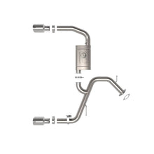 Load image into Gallery viewer, Takeda 3 IN 304 Stainless Steel Axle-Back Exhaust w/ Polished Tips (49-37027-P)